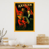Kellar ~ Vintag Magician Poster (Küche)
