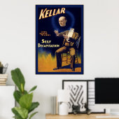 Kellar ~ Vintag Magician Poster (Heimbüro)