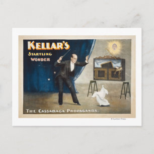 Kellars erstaunliches Wundermagieposter Postkarte