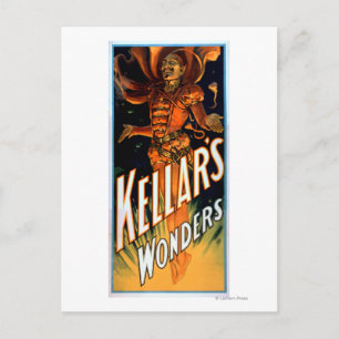 Kellars Wunder verkleidet wie Teufelsmagie Postkarte