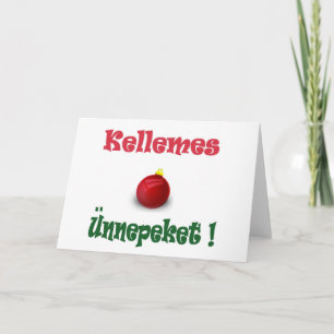 kellemes unnepeket feiertagskarte