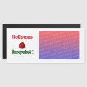 kellemes unnepeket - personalisiert magnetkarte (Vorne/Hinten)