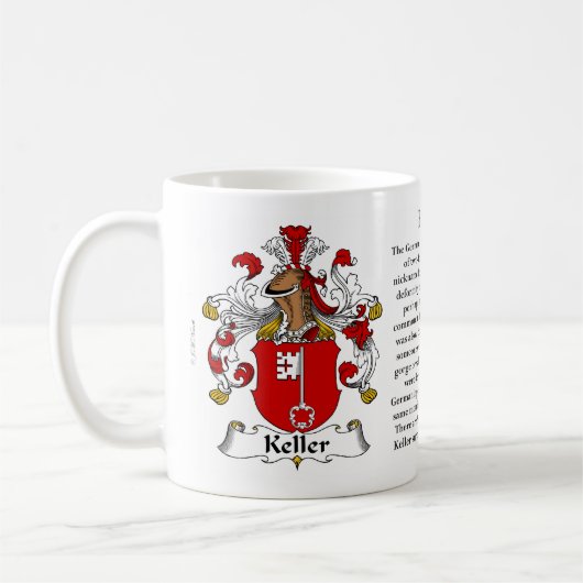 Keller Familien-Wappen Tasse (Links)