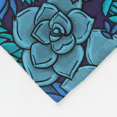 Keller Garten in Blau Fleecedecke (Ecke)