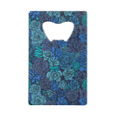 Keller Garten in Blau Geldbeutel Flaschenöffner (Rückseite)