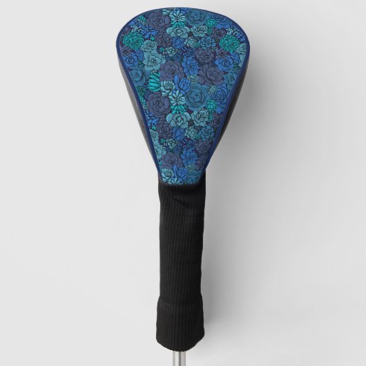 Keller Garten in Blau Golf Headcover (Vorderseite)