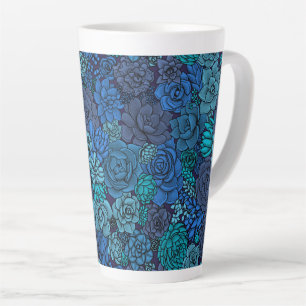 Keller Garten in Blau Milchtasse