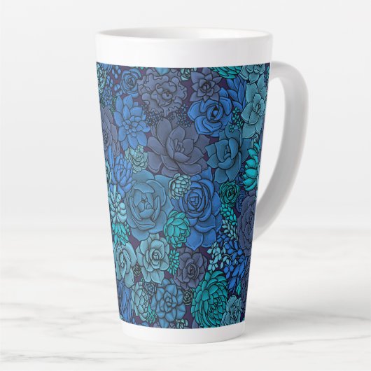 Keller Garten in Blau Milchtasse (Rechte Ecke)