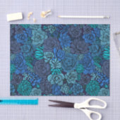 Keller Garten in Blau Seidenpapier (Handwerk)