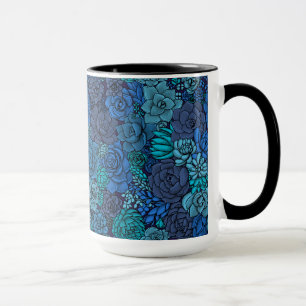 Keller Garten in Blau Tasse