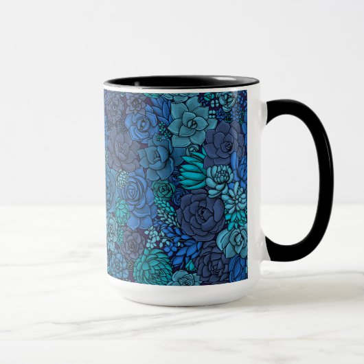 Keller Garten in Blau Tasse (Rechts)