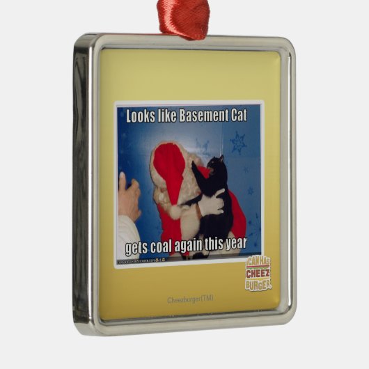 Keller-Katze erhält Kohle Ornament Aus Metall (Rechts)