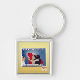 Keller-Katze erhält Kohle Schlüsselanhänger