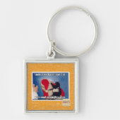 Keller-Katze erhält Kohle Schlüsselanhänger (Vorne)