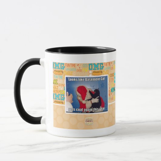 Keller-Katze erhält Kohle Tasse (Links)