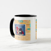 Keller-Katze erhält Kohle Tasse (Vorderseite Links)