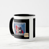 Keller-Katze erhält Kohle Tasse (Vorderseite Links)