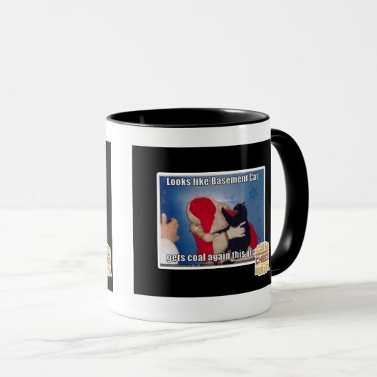 Keller-Katze erhält Kohle Tasse (VorderseiteRechts)