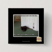 Keller-Katze, etwas verwirrt Button (Vorderseite)