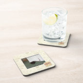 Keller-Katze, etwas verwirrt Getränkeuntersetzer (Rechte Seite)