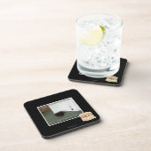 Keller-Katze, etwas verwirrt Getränkeuntersetzer (Rechte Seite)