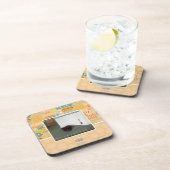 Keller-Katze, etwas verwirrt Getränkeuntersetzer (Rechte Seite)