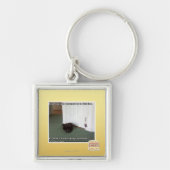 Keller-Katze, etwas verwirrt Schlüsselanhänger (Vorne)