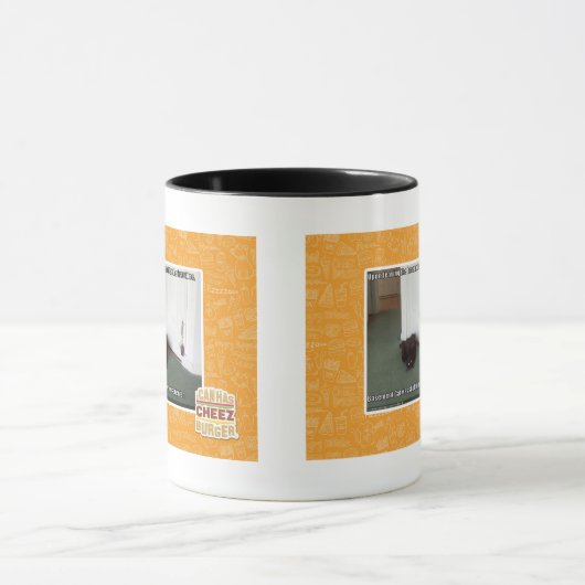 Keller-Katze, etwas verwirrt Tasse (Zentrum)