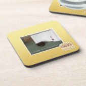 Keller-Katze, etwas verwirrt Untersetzer (Linke Seite)