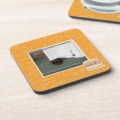 Keller-Katze, etwas verwirrt Untersetzer (Linke Seite)