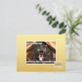 Keller-Katze Postkarte (Stehend Vorderseite)