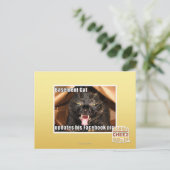 Keller-Katze Postkarte (Stehend Vorderseite)