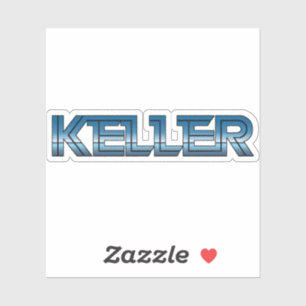 Keller Texas Retro Aufkleber