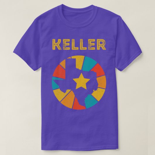 Keller Texas Vintag Distressed Souvenir 1 T-Shirt (Design vorne)