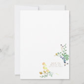 Keller | Wasserfarben-Babydusche Einladung (Rückseite)