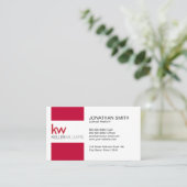 Keller Williams Business Card Visitenkarte (Stehend Vorderseite)