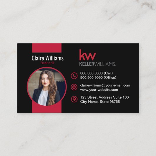 Keller Williams Business Card Visitenkarte (Vorderseite)