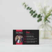 Keller Williams Business Card Visitenkarte (Stehend Vorderseite)