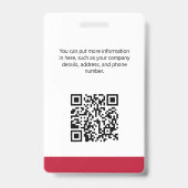 Keller Williams ID Card Badge Ausweis (Rückseite)