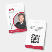 Keller Williams ID-Kartenabzeichen Ausweis (Vorder- & Rückseite)