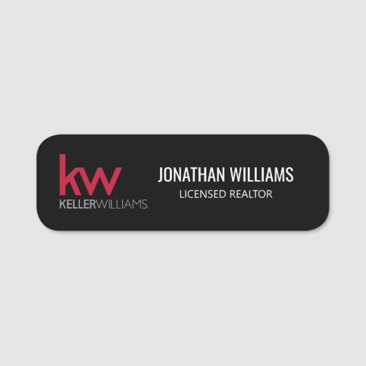 Keller Williams Name Tag Namensschild (Vorderseite)
