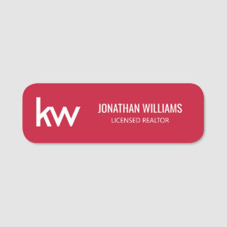 Keller Williams Name Tag Namensschild