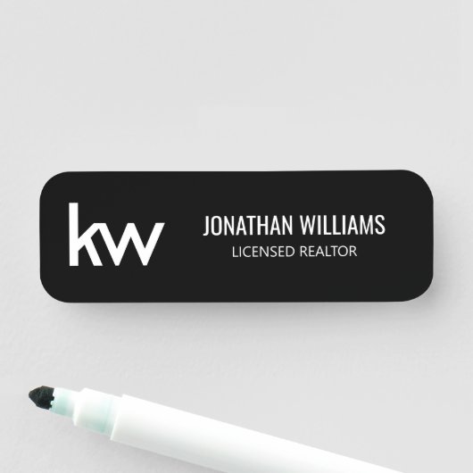 Keller Williams Name Tag Namensschild (Beispiel)