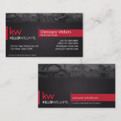 Keller Williams Real Anwesen Business Card Design Visitenkarte (Vorne/Hinten)