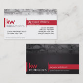 Keller Williams Real Anwesen Business Card Design Visitenkarte (Vorne/Hinten)