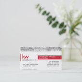 Keller Williams Real Anwesen Business Card Design Visitenkarte (Stehend Vorderseite)