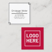 Keller Williams wirkliche Anwesen-Geschäfts-Karte Quadratische Visitenkarte (Vorne/Hinten)