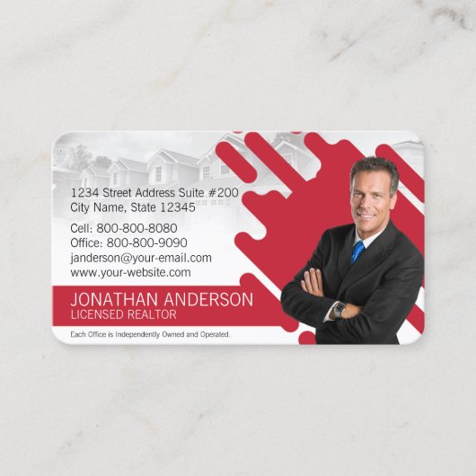 Keller Williams wirkliche Anwesen-Geschäfts-Karte Visitenkarte (Vorderseite)