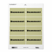 Kellerbewegungsmarken in Zement Beige (Vorne)