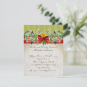 Kellerei Weihnachtsabend Einladung Party lädt ein (Stehend Vorderseite)